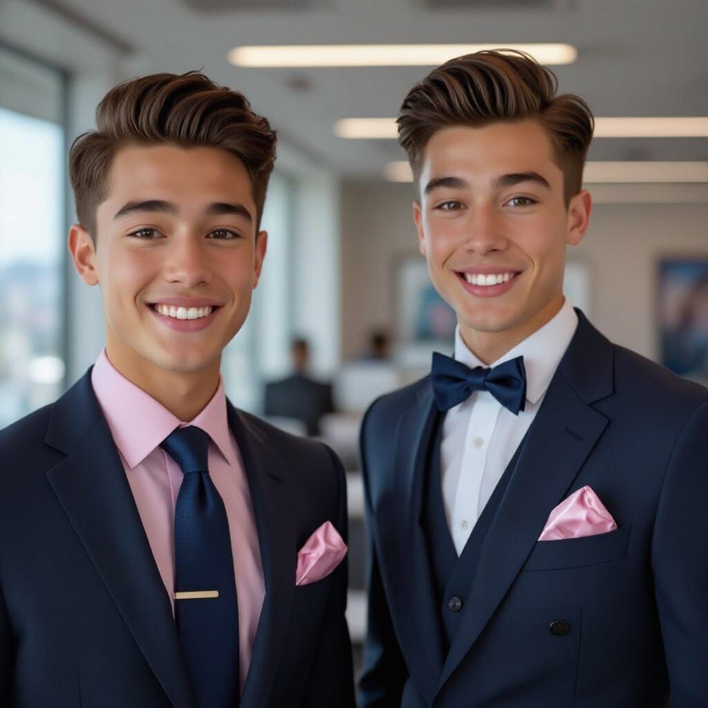 Teenage Professionals in Corporate Office