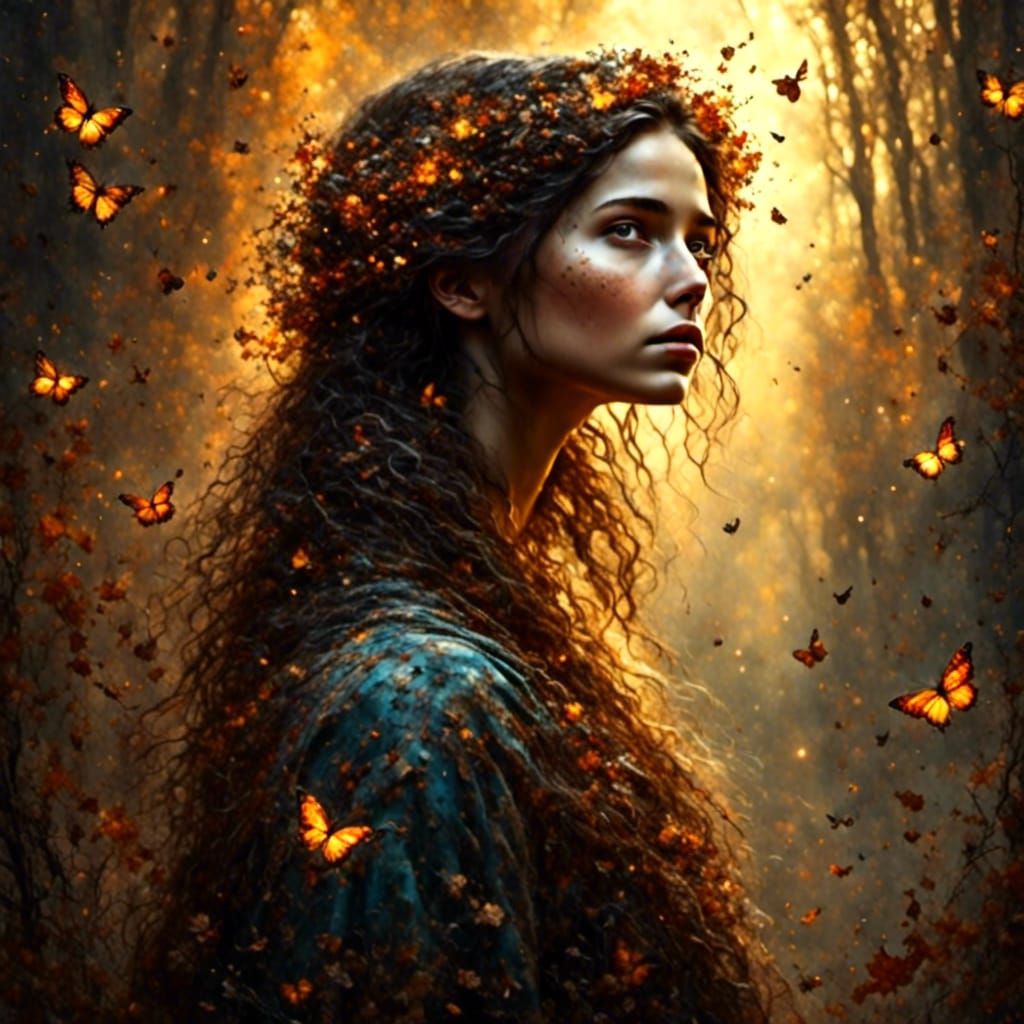 Spooky Autumn Maiden