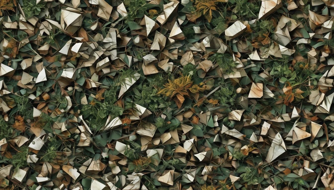 Nature Meets Chaos in Abstract 3D Cubism