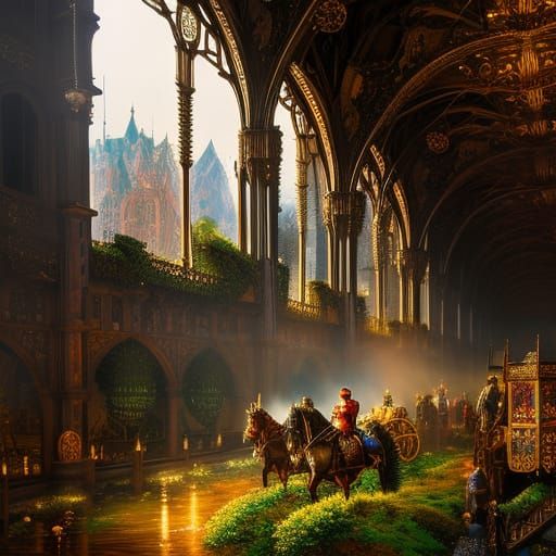 Gothic horse stroll 😊