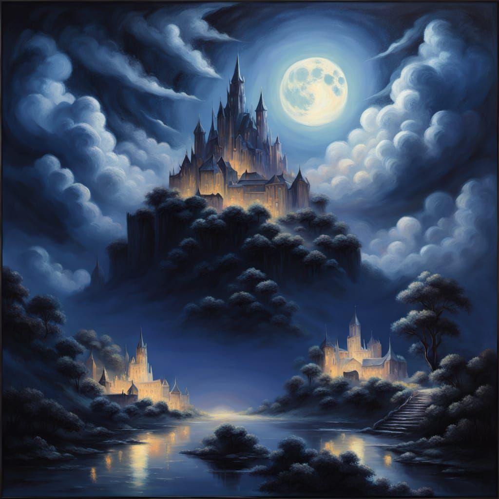 Some whr amidst the clouds