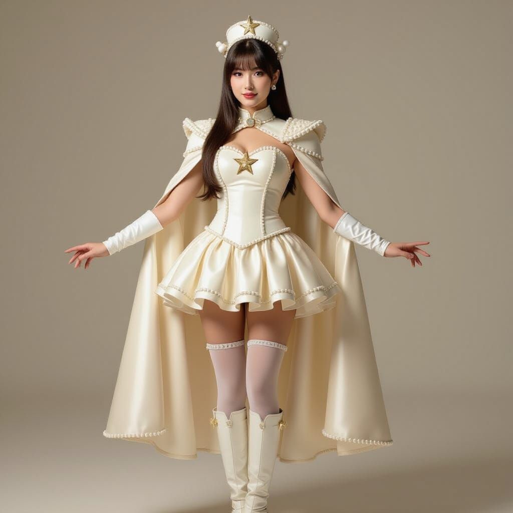 Pearl Milk Tea Heroine in Live-Action Cinematic Style