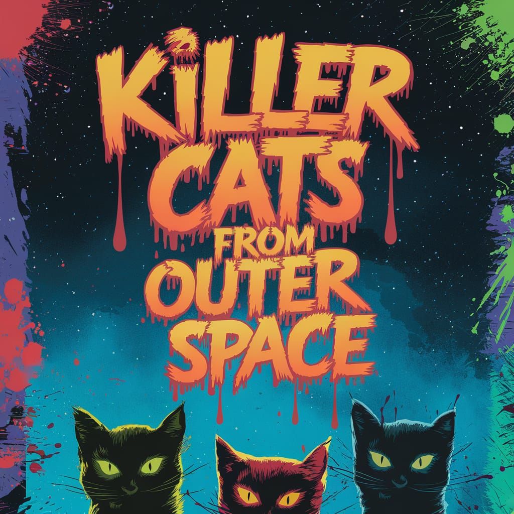 Killer Cats from Outer Space Movie Poster