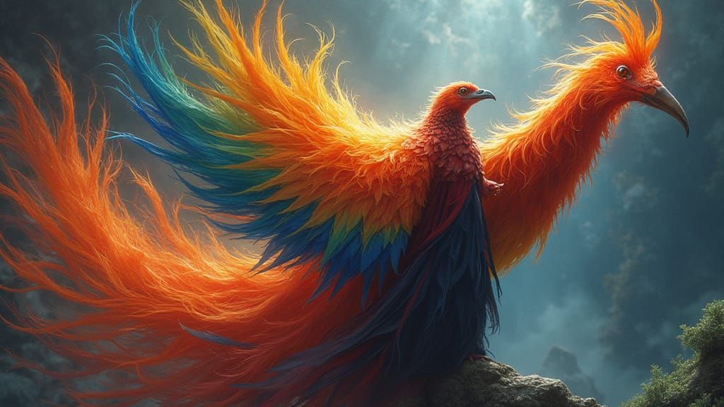 Phoenix Triumphs Over Wizard in Vibrant Colors