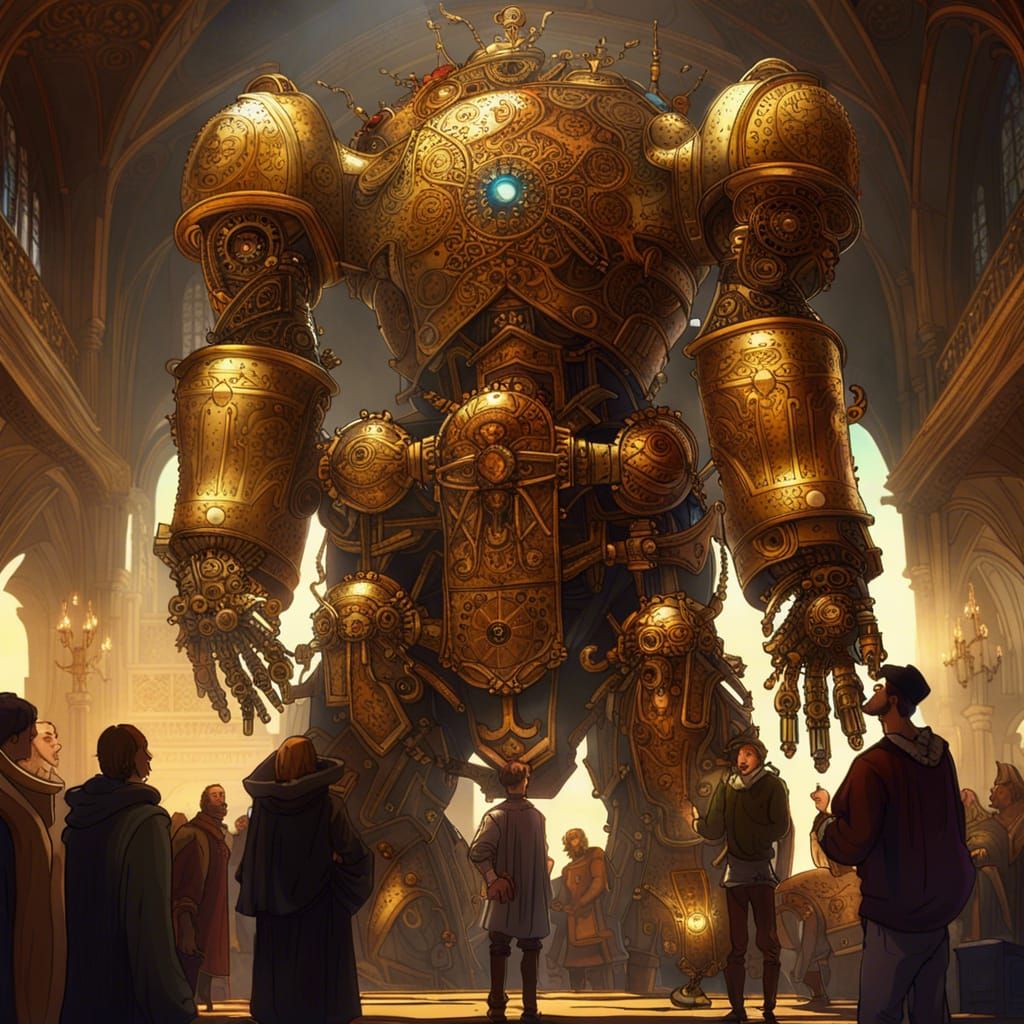 DaVinci Presents an Ornate Medieval Mecha