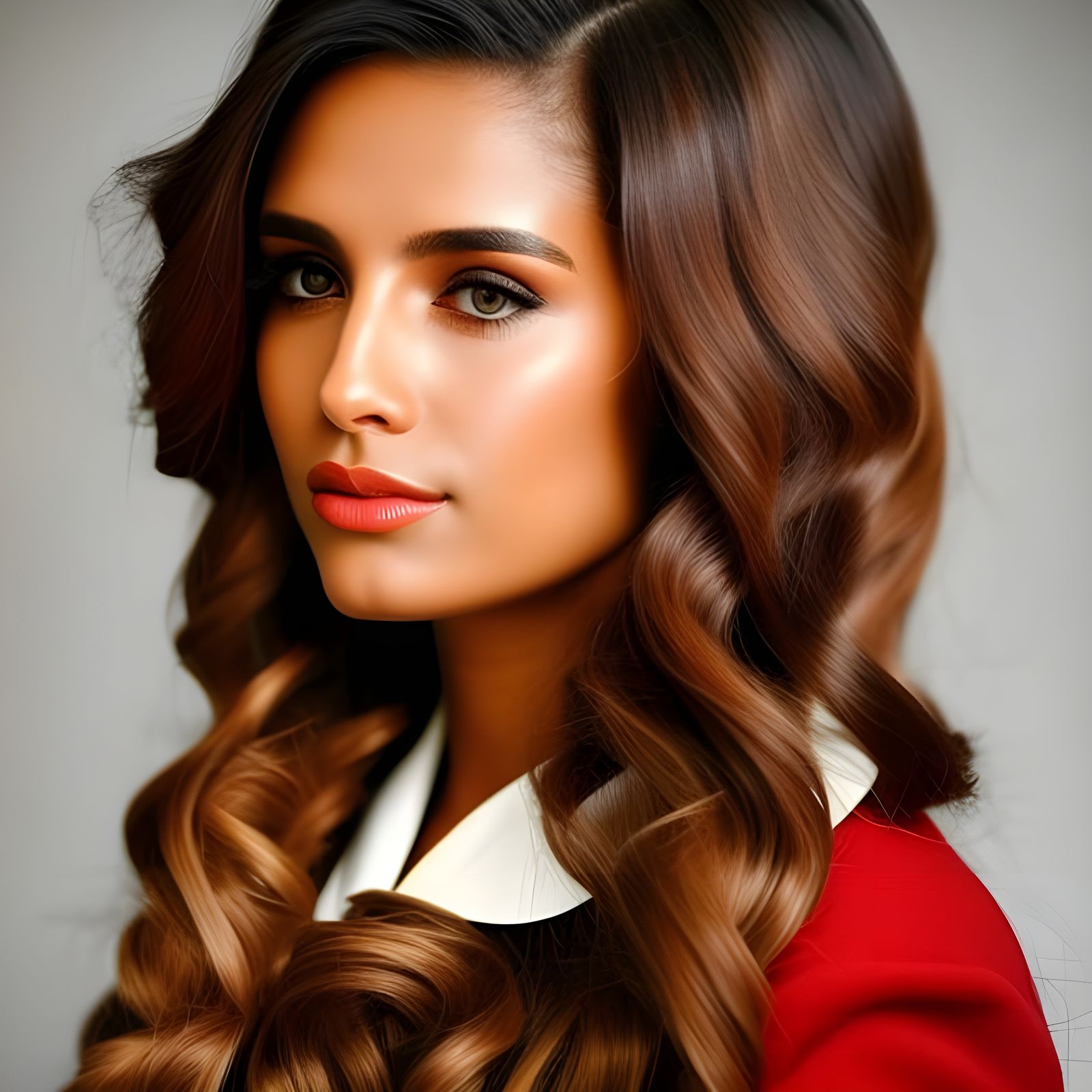 Beautiful Woman Enjoying Tea in Dreamy Lighting