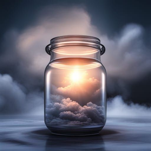 Clouds in a Jar: 3D Rendered Fantasy Art