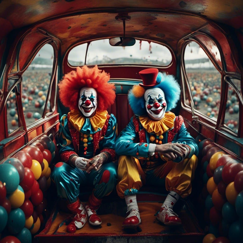 clowns in a clown car
