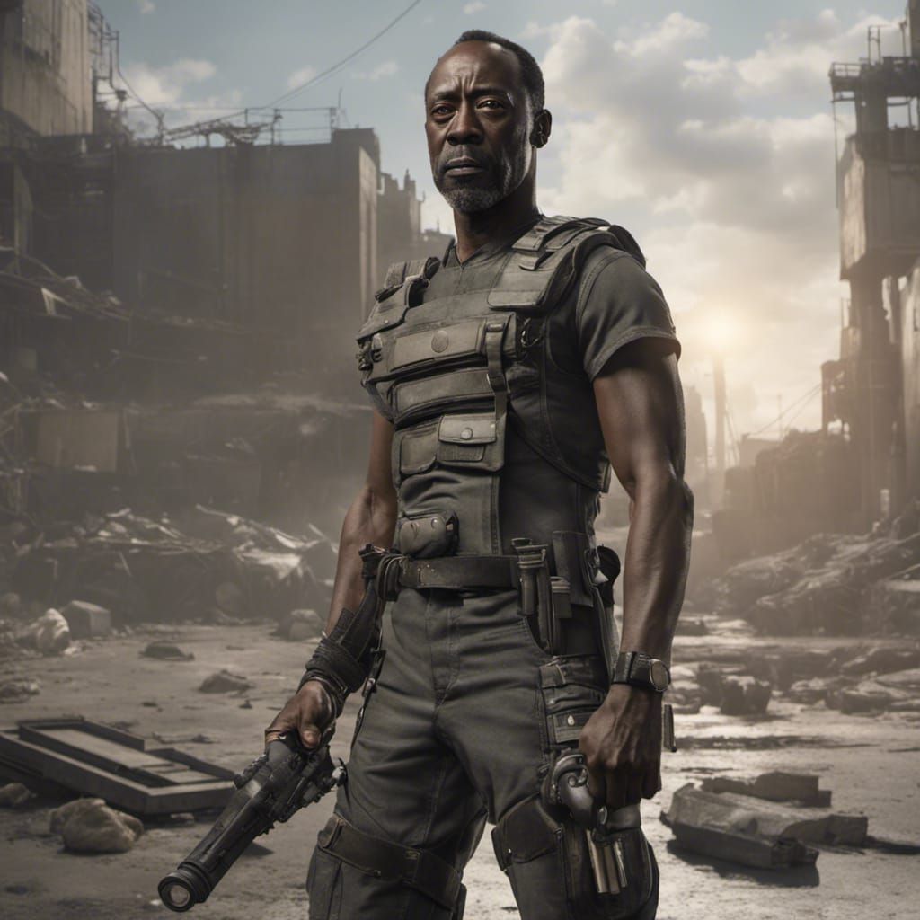 Don Cheadle as Dystopian Warlord in Wasteland