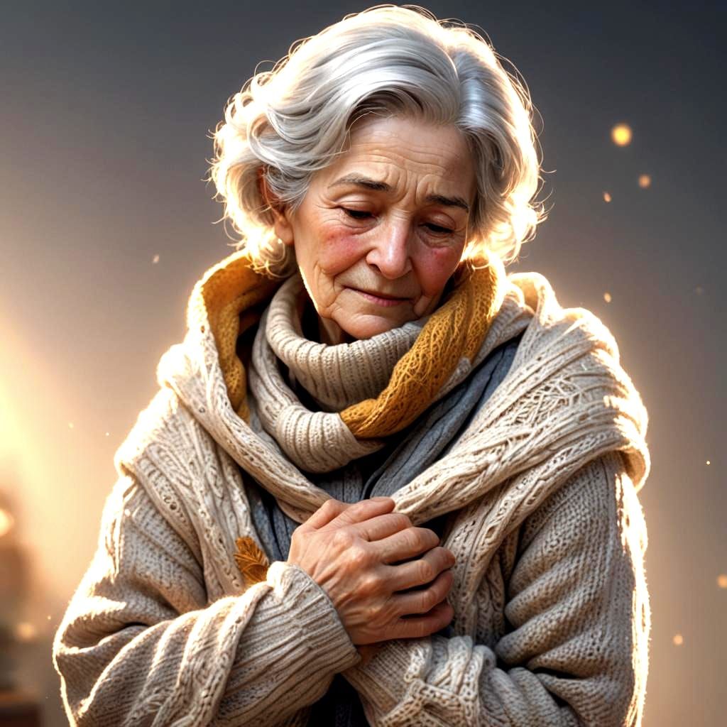 Loving Grandmother Portrait in Detailed Matte Painting