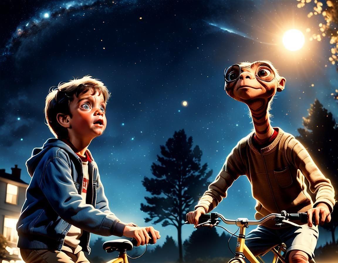 Evocative Scene Inspired by E.T.