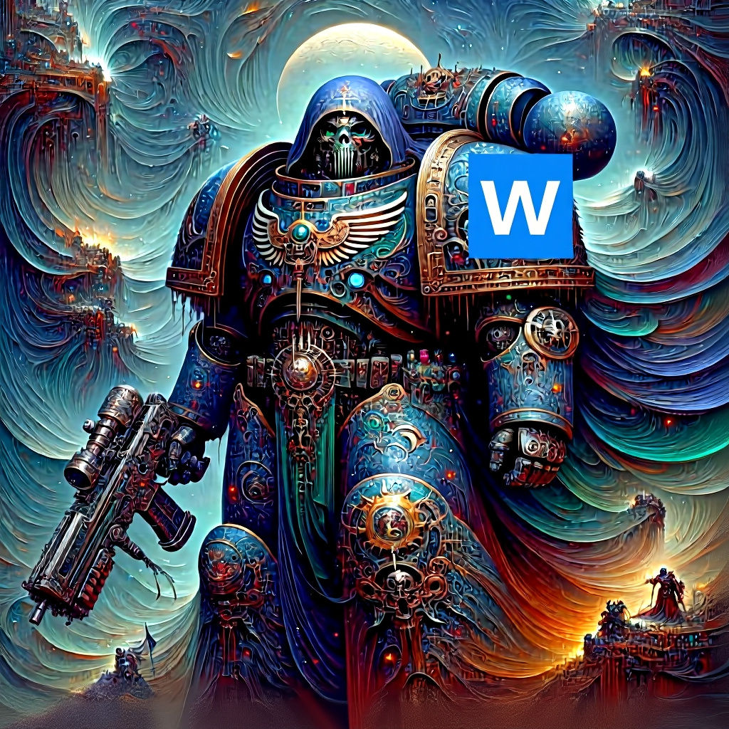 Night Word Space Marine: Fantasy Concept Art