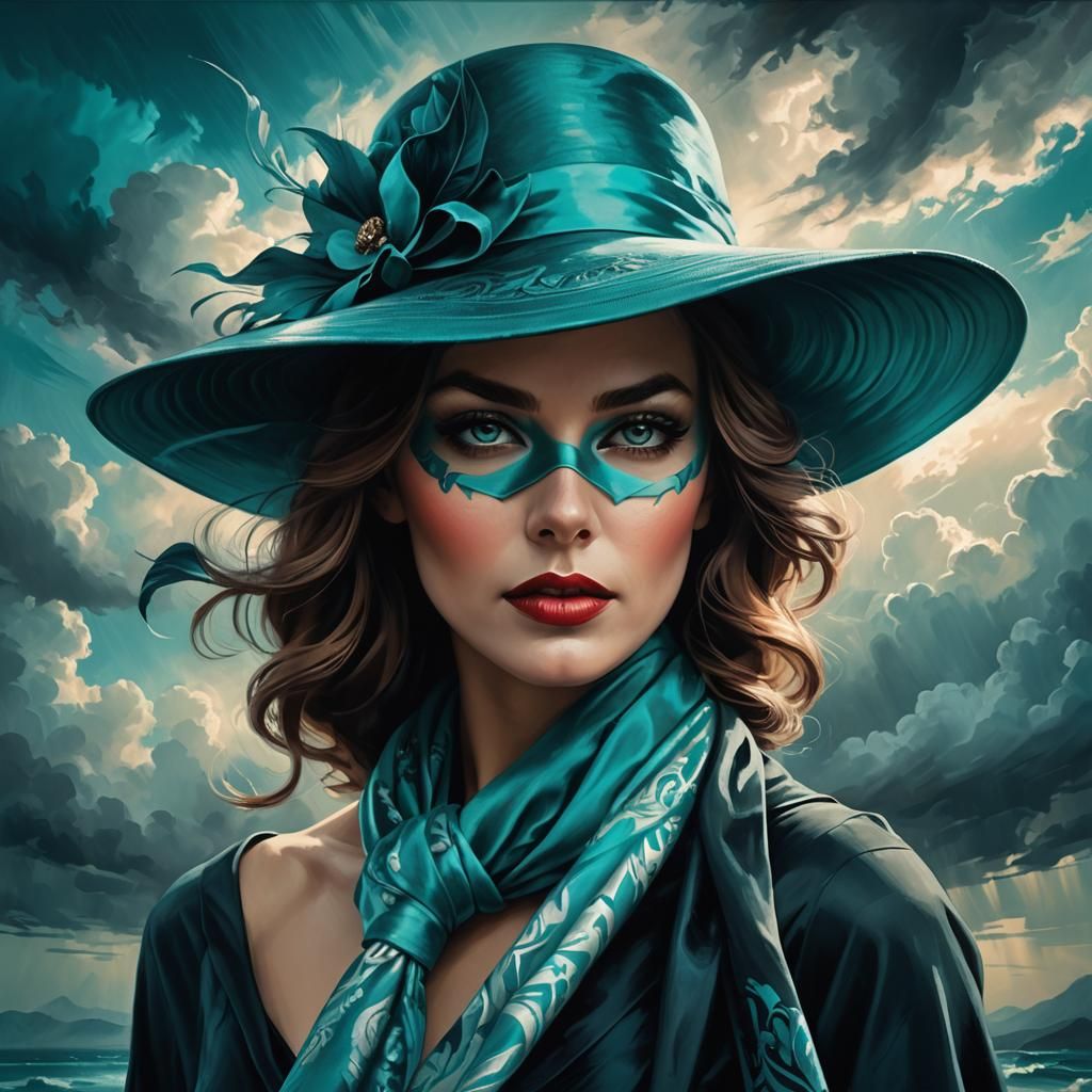 Moody and mysterious Art Deco image in black and white of a ...