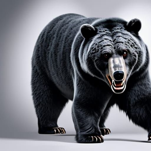 Aggressive Zombie Bear with Petrified Fur