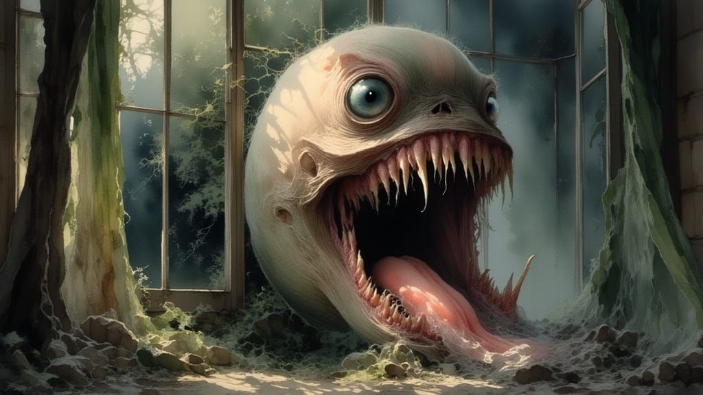 Menacing Eyeball Stares from the Abyss