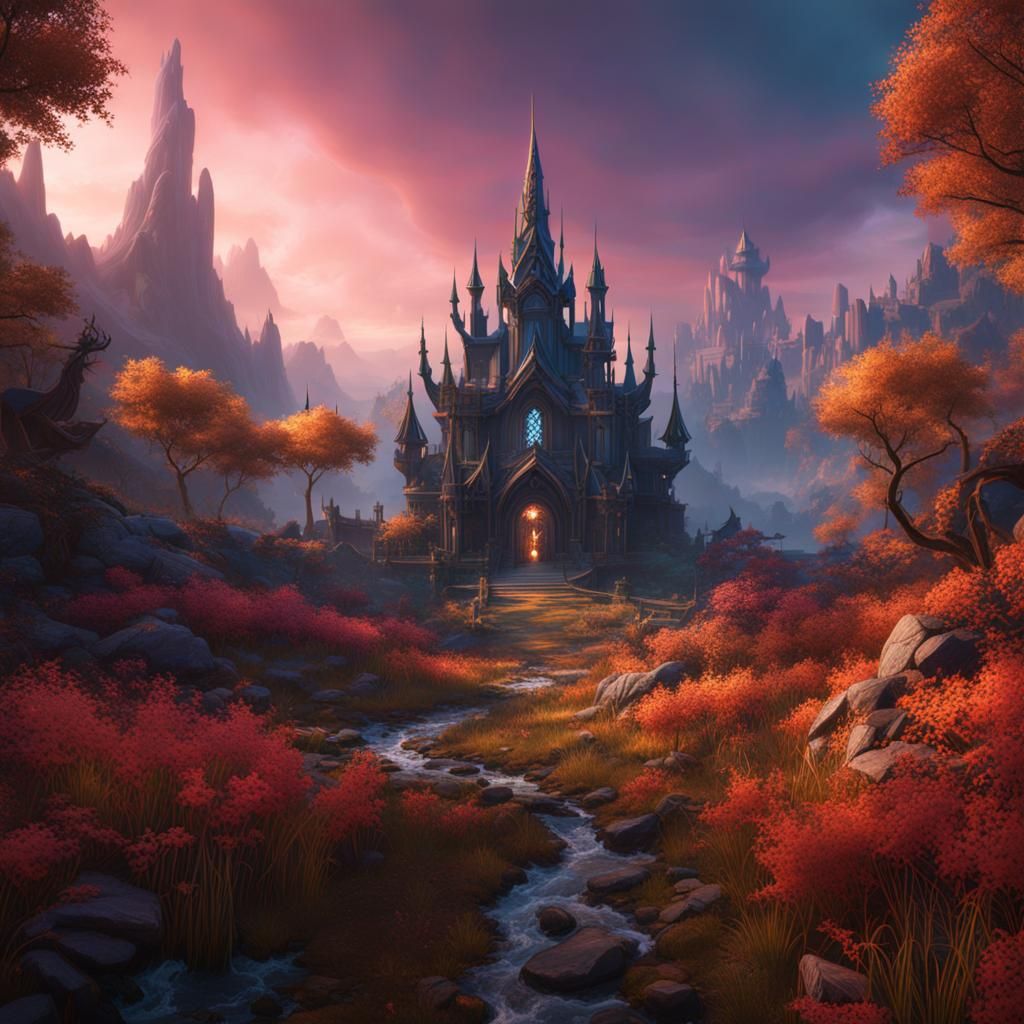 Detailed Matte Painting of a Doe