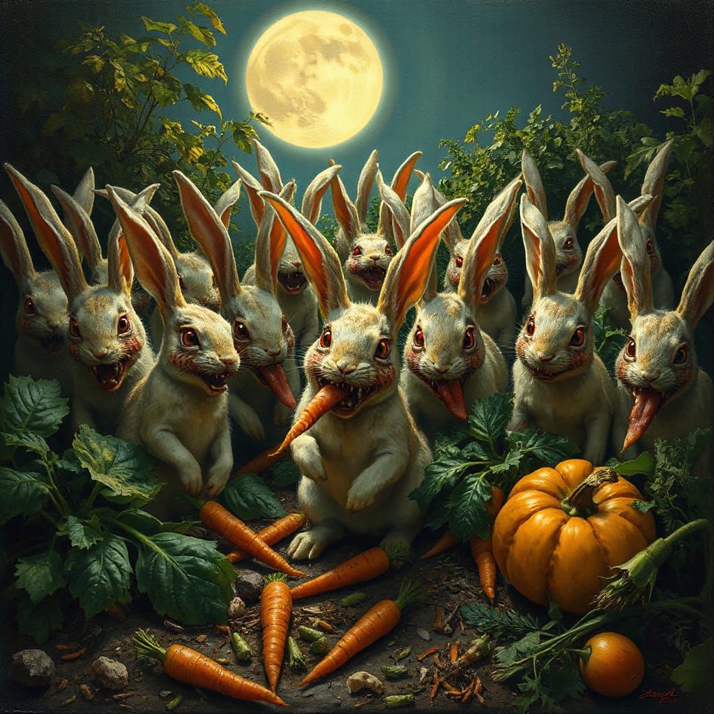 Crazy maniacal rabbits eating my garden.