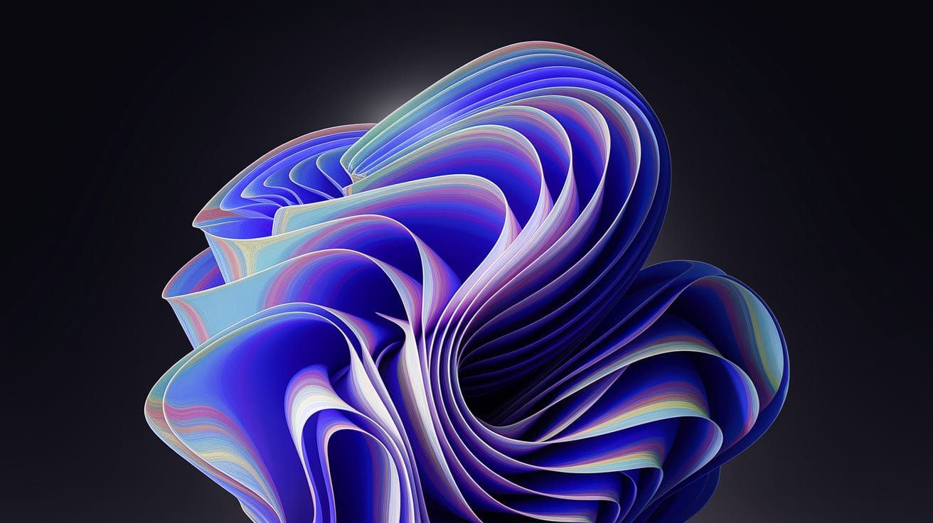 Cosmic Bloom: Abstract Vortex of Color and Light