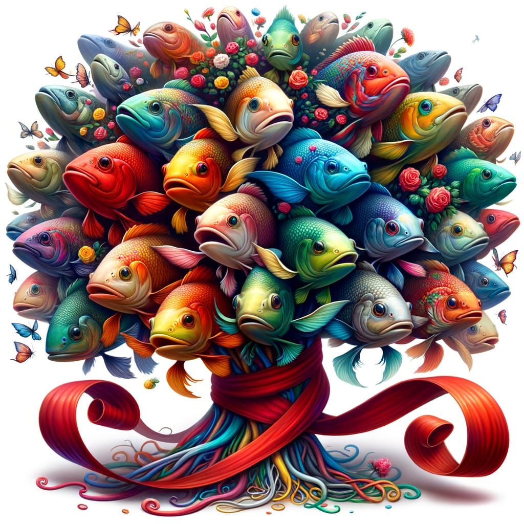 Joyful Marine Bouquet in Vibrant Colors