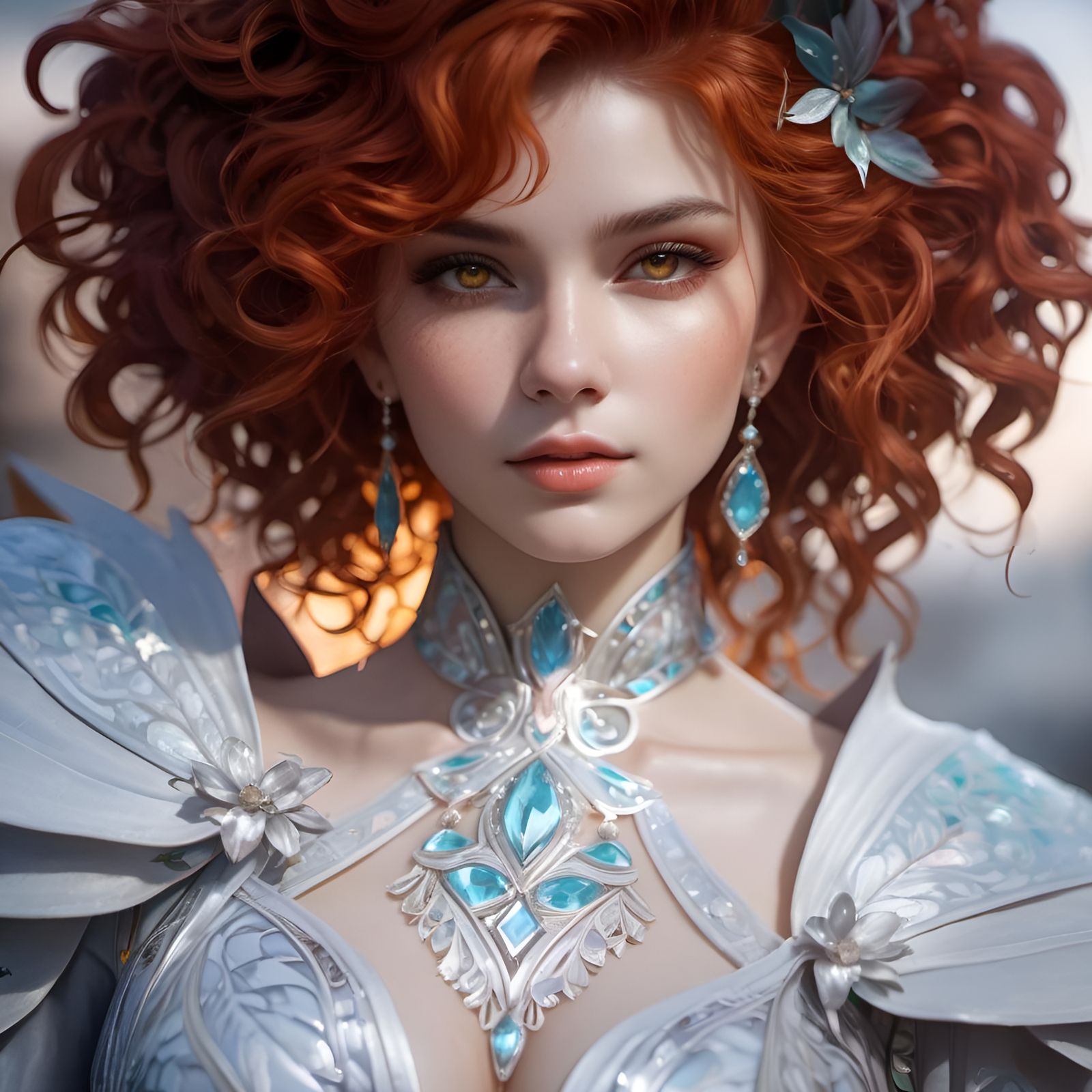 Hyperdetailed Portrait with Glassy Reflections, Unreal Engin...