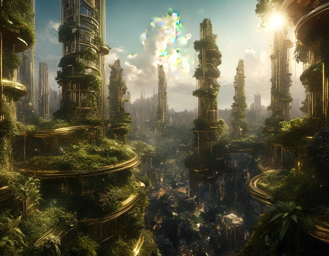 Jungle Metropolis: Futuristic Architecture Meets Nature