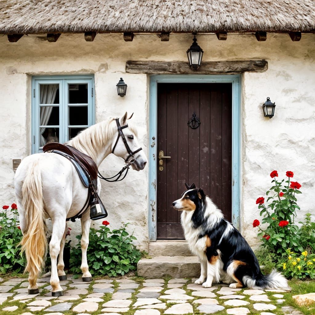 Waiting for our early morning ride...
