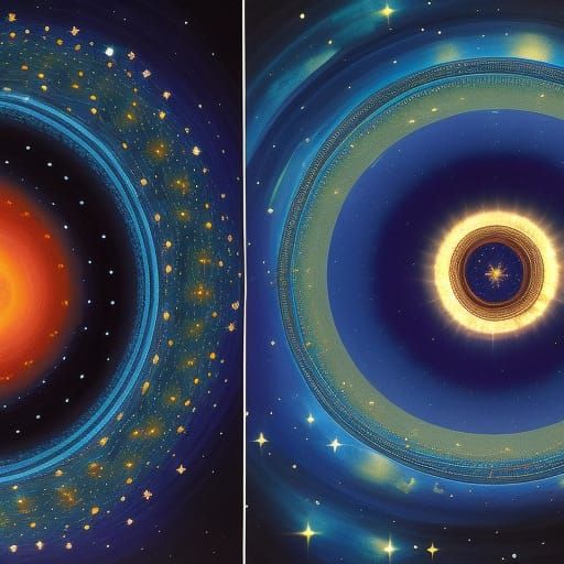 Celestial Sphere: A Cosmic, Starry Illustration