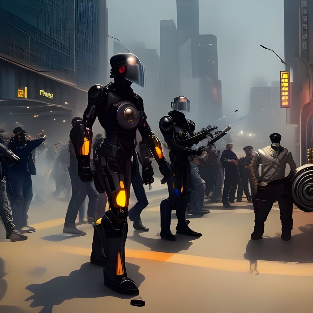 Steampunk Robot Surrender in Victorian Style