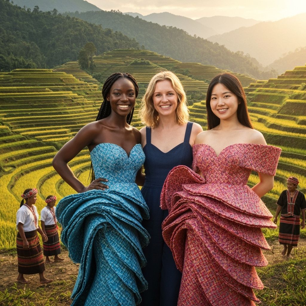 Diverse Women in Ifugao Terrace-Inspired Fashion