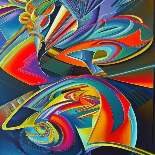 Solar System as Abstract Expressionist Art