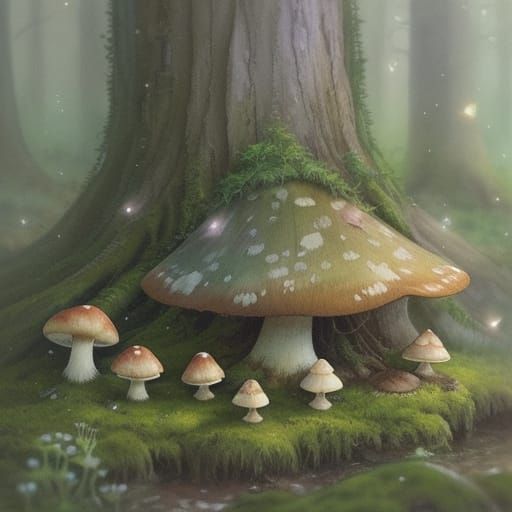 Whimsical Woodland Tea Party in Gentle Twilight