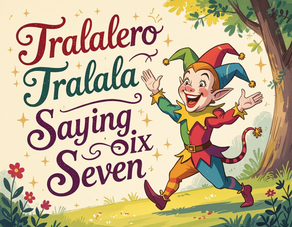 Whimsical Creature Proclaims 'Tralalero Tralala Saying Six S...