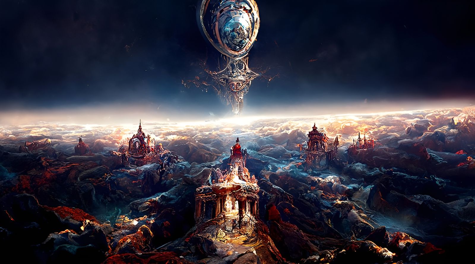 Terrifying Parallel Universe Painting in Hyperrealism Style