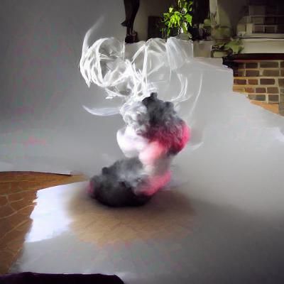 Abstract Smoke Art: Dynamic Forms in Darkness
