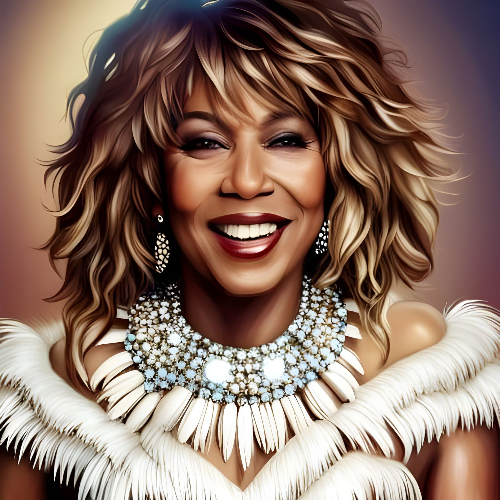 AI-Generated Portrait of Tina Turner