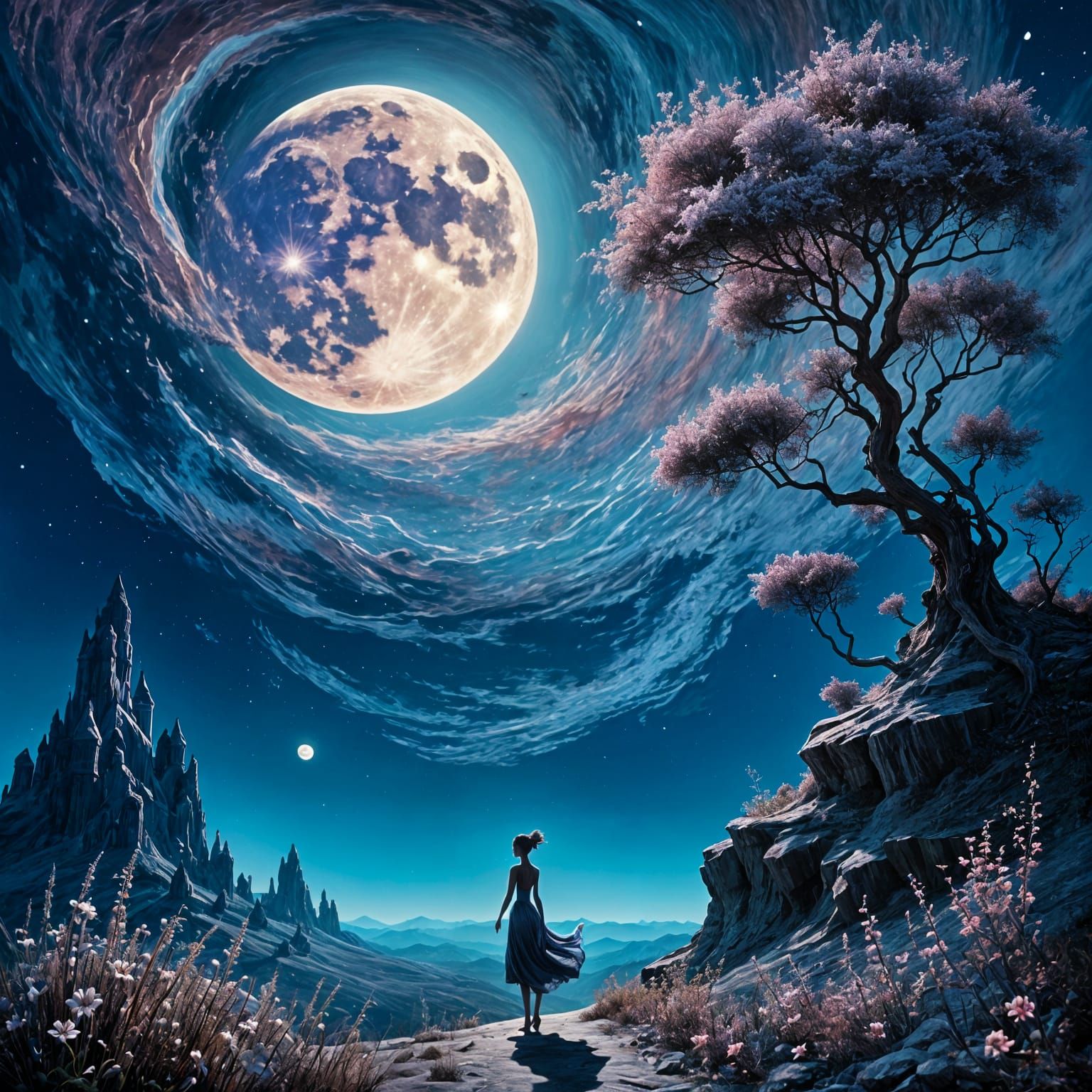 Moonlit Dance of Shadows