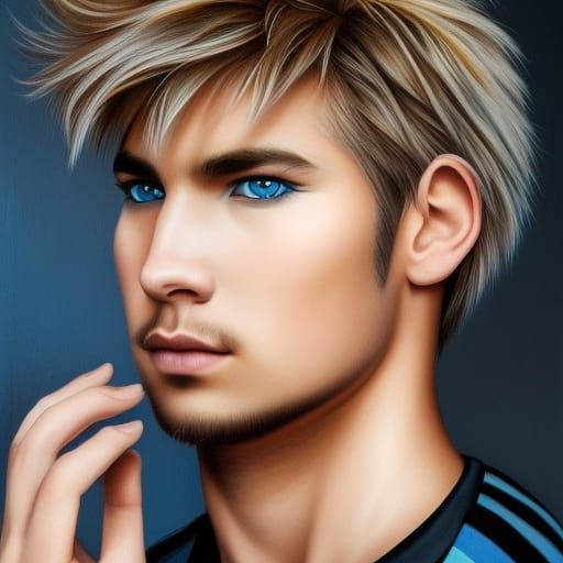 Hyperrealistic Portrait of a Goth Teenager