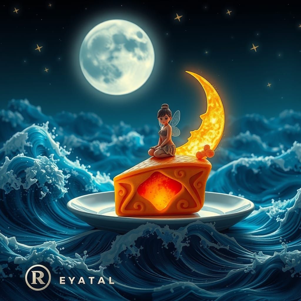 Moon Fairy on Mooncake Fantasy Art