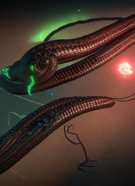 Eldritch Horror Space Serpent 8K resolution Unreal Engine 5 ...