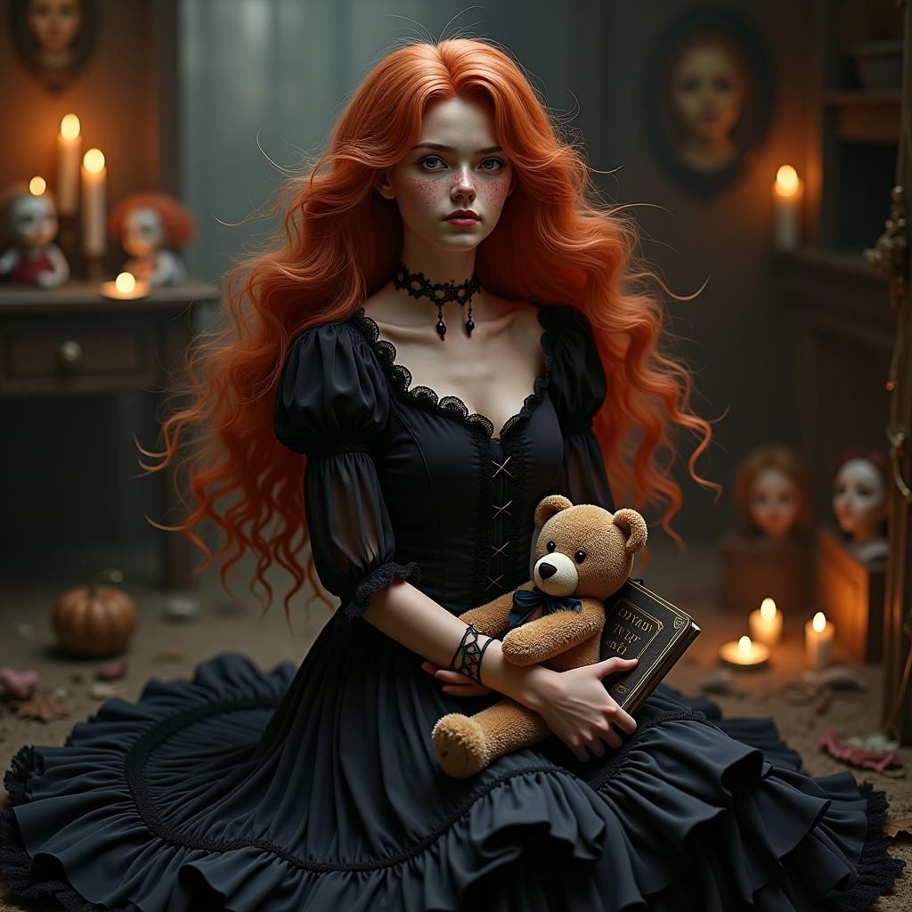 Vengeful Victoria in Dark Fantasy Style