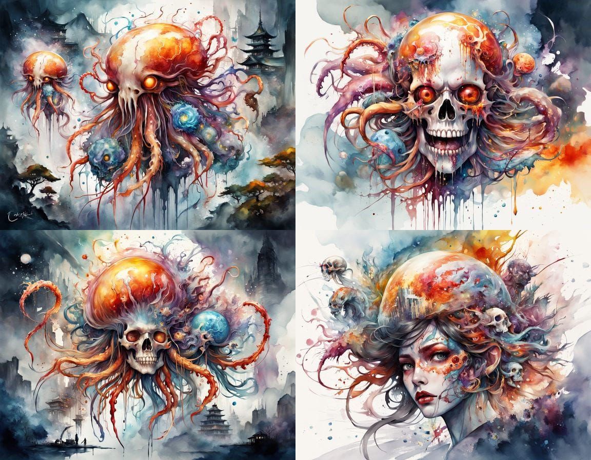 Gruesome Homunculus Skull Lurking in 1950s Japan