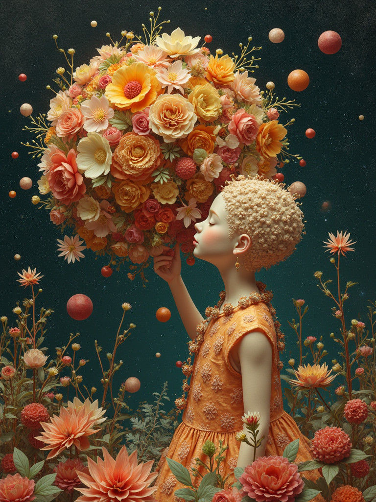 Surreal Geological Reorganization in Maki-e Style