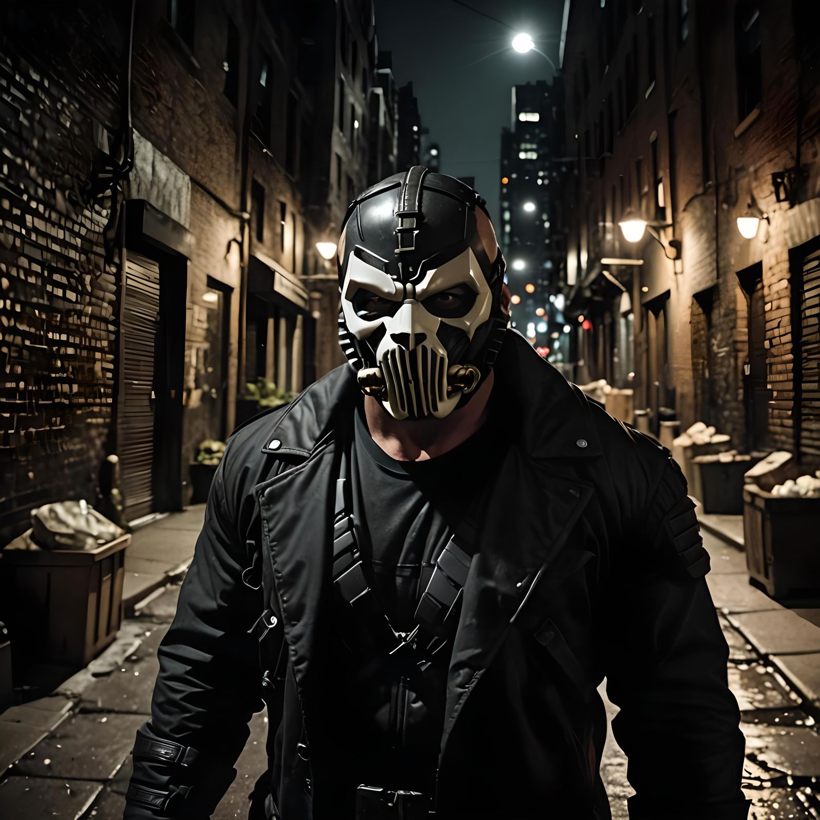 Bane in Gotham: Cinematic Film Still