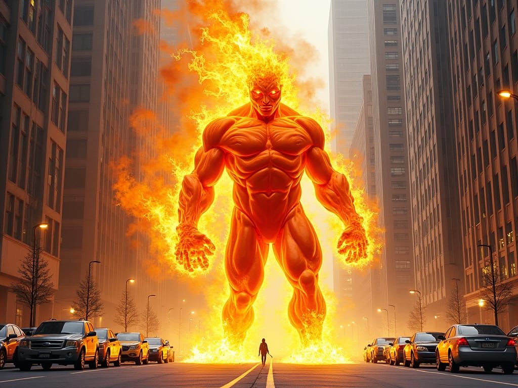 Majestic Fire Elemental in Manhattan
