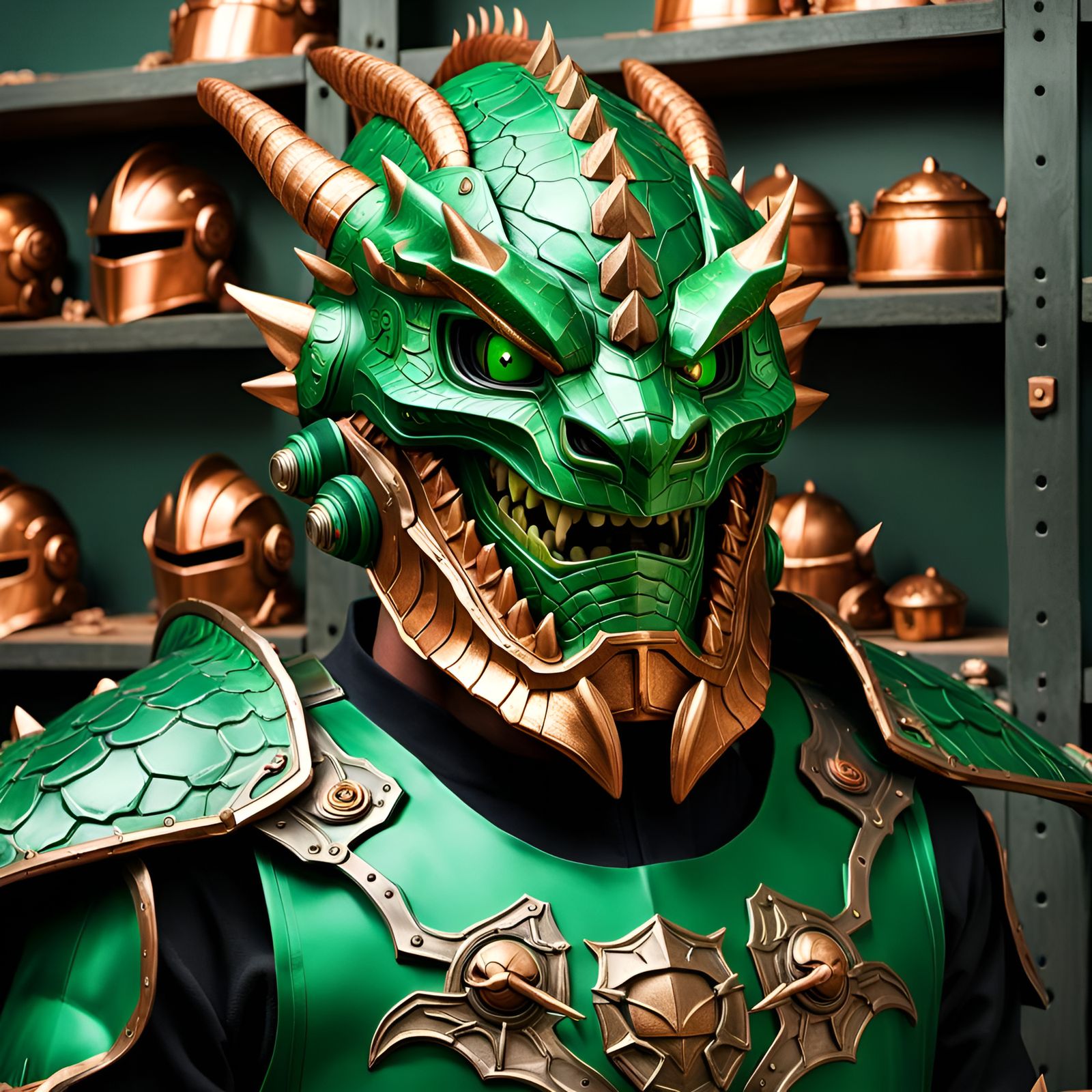 The Bearded Dragon Helmet