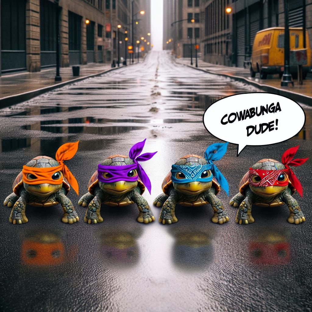 TMNT (Teeny mutant ninja turtles )