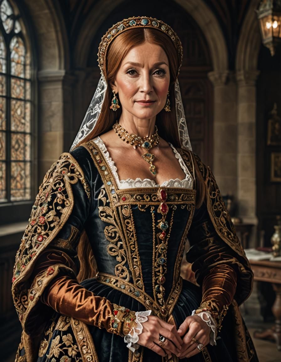 Jane Seymour Portrait After Hans Holbein, circa 1537