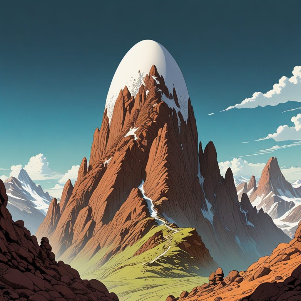 Ethereal Mountain Encounters in a Dystopian World