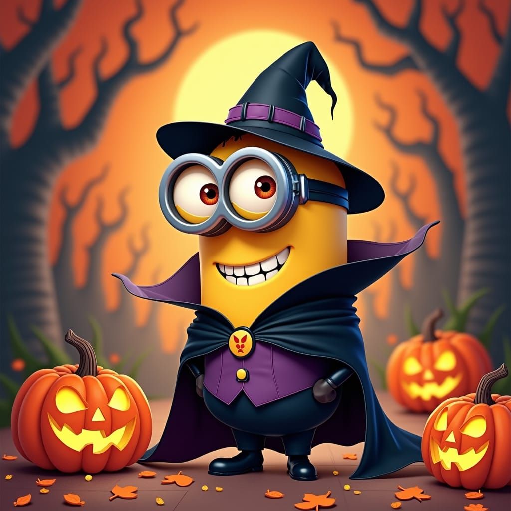 Vector's Halloween: A Whimsical Cartoon Illustration