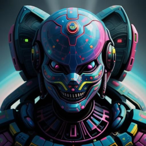 Sci-Fi Movie Scene in Candy Art Style